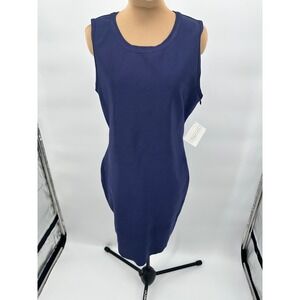Stella Luce Navy Blue Sleeveless Bodycon Dress Cutout‎ Back XL NWT